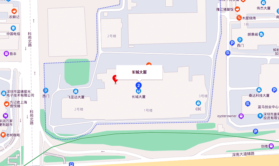长城计算机大厦地图位置-高德