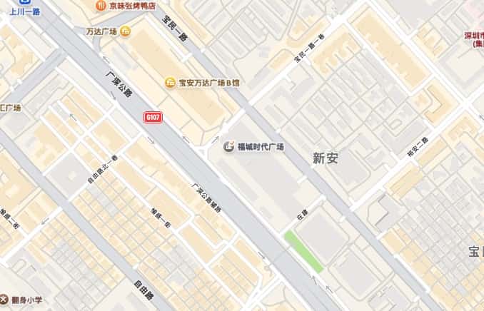 福城时代广场(嘉洲商务中心)地图位置-高德