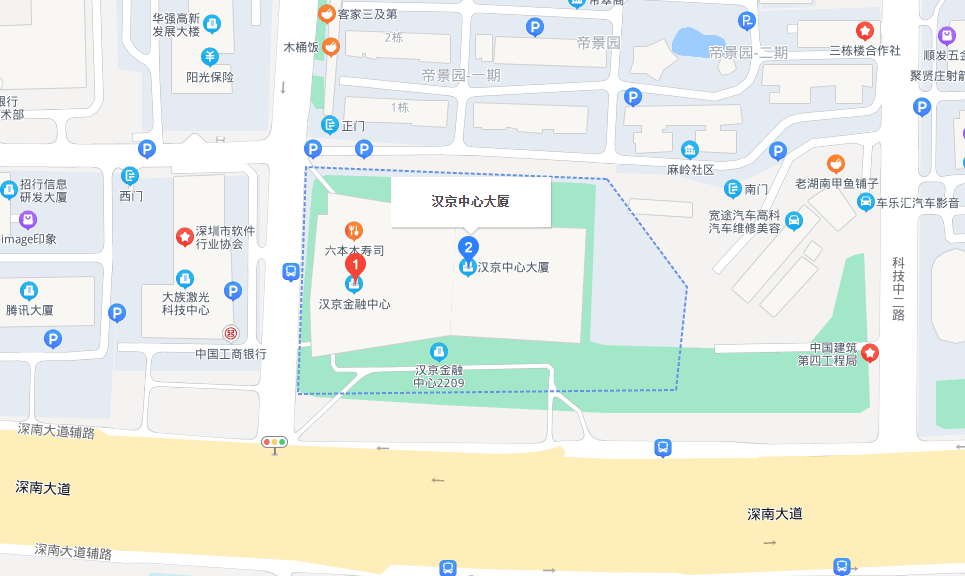 汉京中心地图位置-高德