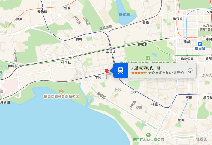京基滨河时代广场地图位置-高德