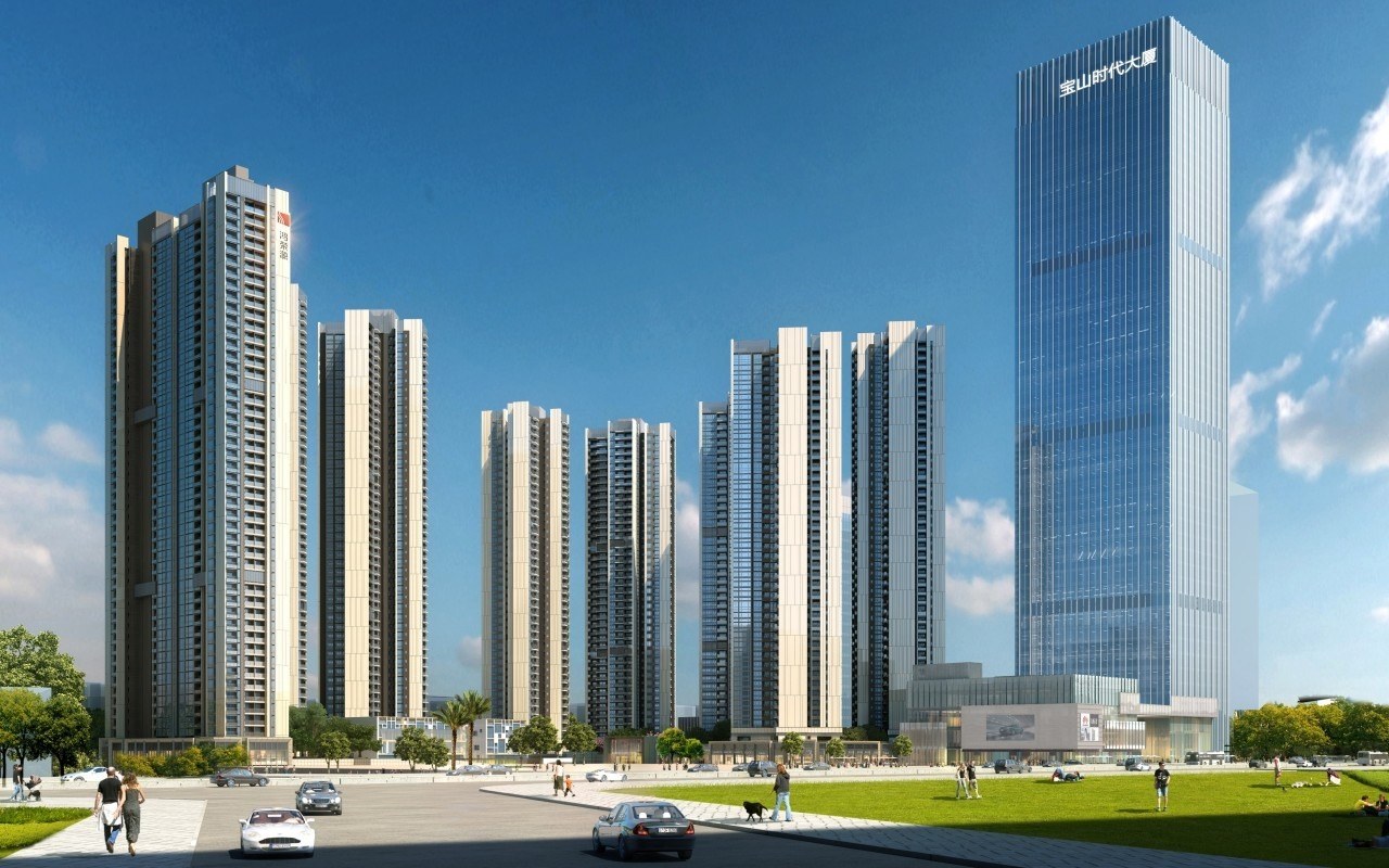 宝山时代大厦建筑外观