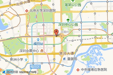 大中华国际金融中心周边交通与配套地图
