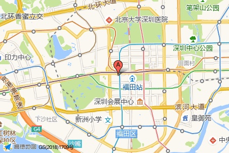 航天大厦周边交通与配套地图