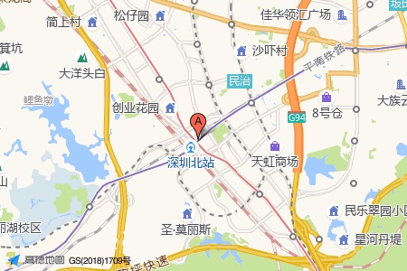 HBC汇隆中心周边交通与配套地图