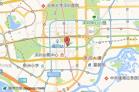 皇庭中心周边交通与配套地图