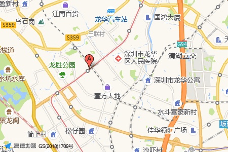 华盛珑悦大厦周边交通与配套地图