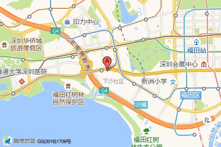 京基滨河时代广场周边交通与配套地图