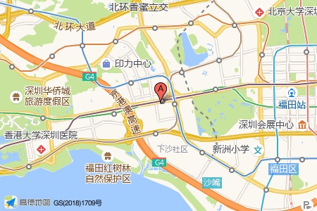 金润大厦周边交通与配套地图