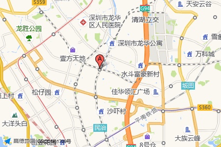锦绣时代广场周边交通与配套地图