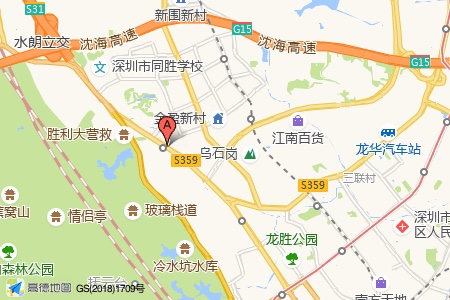 康瑞大厦周边交通与配套地图