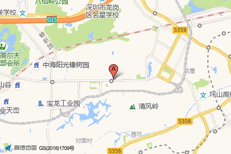 龙岗智慧家园周边交通与配套地图