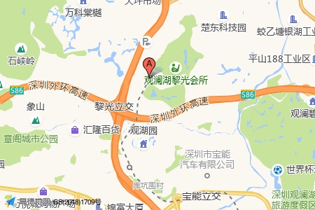隆利科技广场周边交通与配套地图
