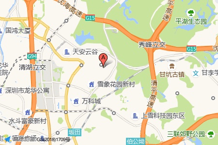 荣丰中心周边交通与配套地图