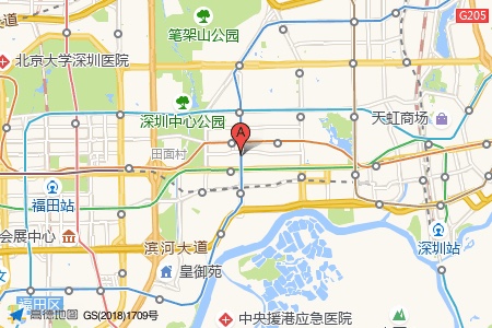 赛格广场周边交通与配套地图