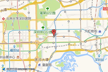 深纺大厦周边交通与配套地图