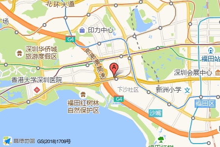 泰然大厦周边交通与配套地图