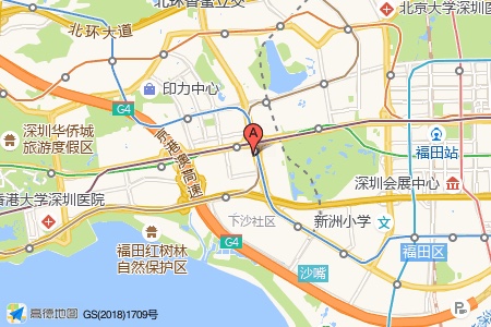 泰然工贸园周边交通与配套地图