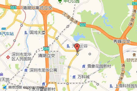 天安云谷产业园周边交通与配套地图