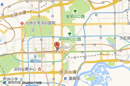 田面国际周边交通与配套地图