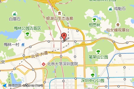 万科创智云中心周边交通与配套地图