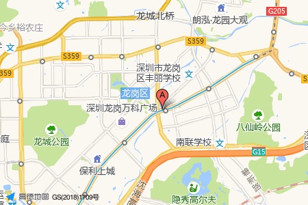 万科时代广场周边交通与配套地图