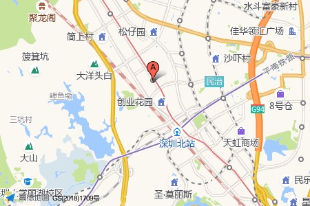 向荣商务大厦周边交通与配套地图