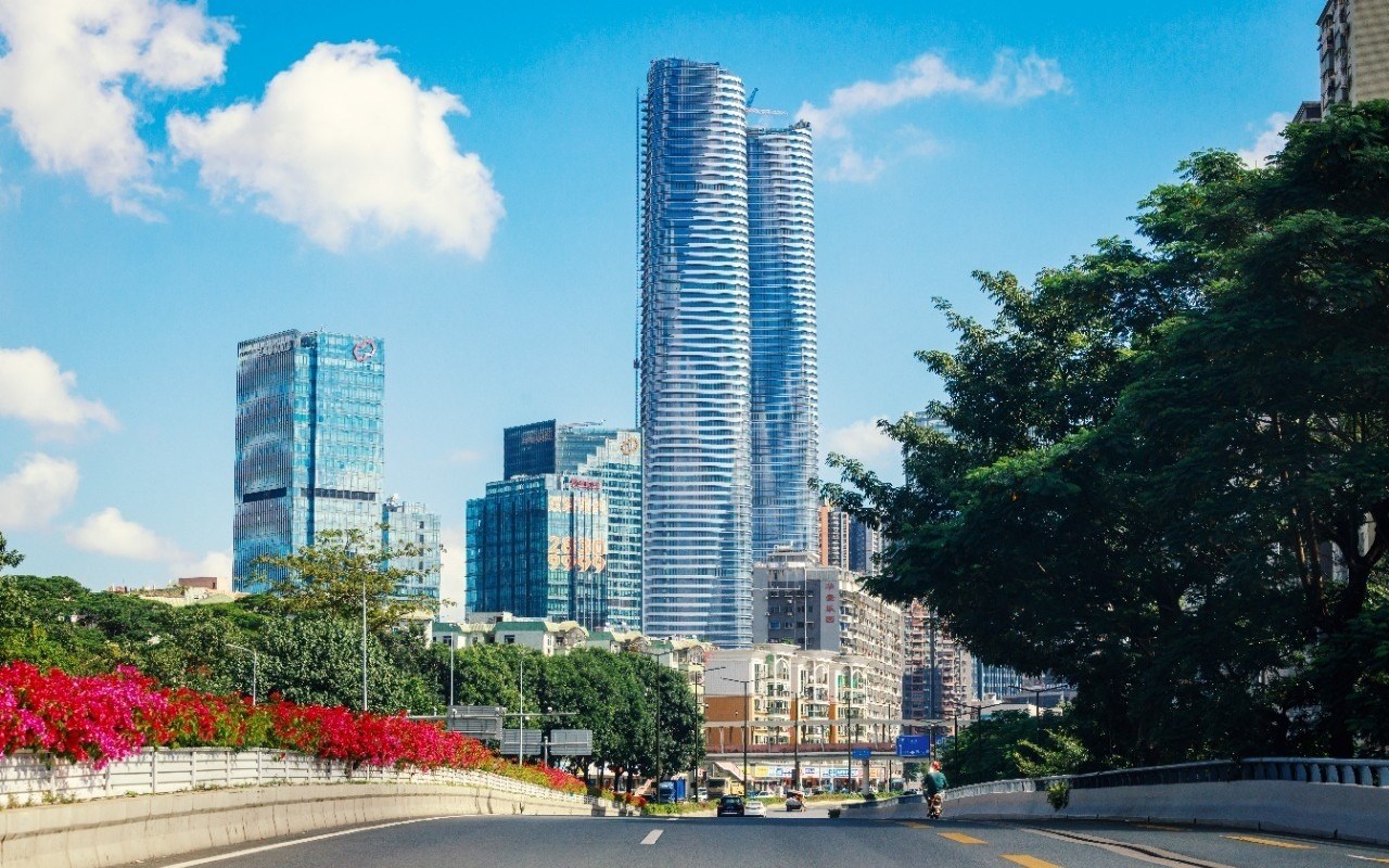 星河双子塔建筑外观