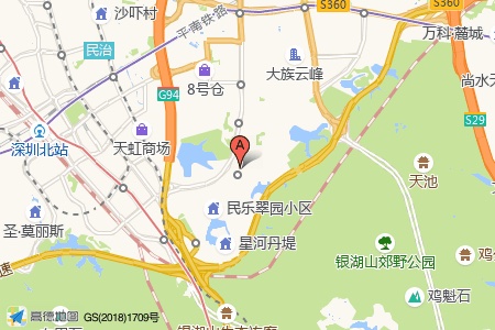 星河双子塔周边交通与配套地图