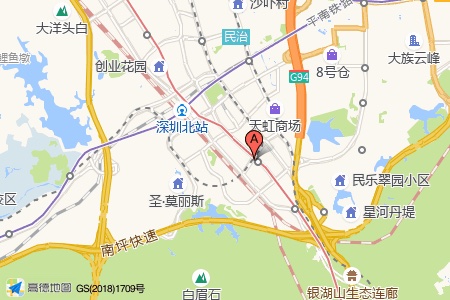 新龙大厦周边交通与配套地图