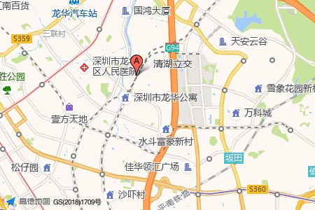 悦见新时代大厦周边交通与配套地图