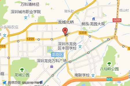 正中时代广场周边交通与配套地图