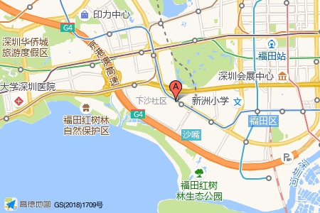 中洲湾周边交通与配套地图