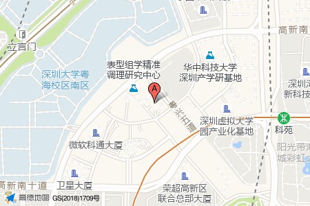深圳北京理工大学创新中心周边交通位置图