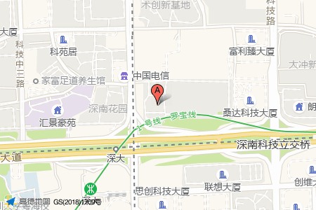 长城计算机大厦周边交通位置图