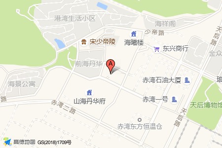 赤湾海景大厦周边交通位置图