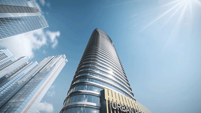 赤湾汇广场办公塔楼建筑效果图