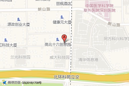 东方信息港周边交通位置图