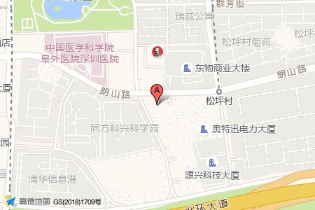 东江环保大厦周边交通位置图