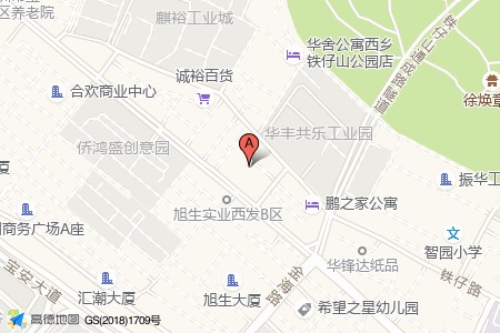 高福中心周边交通位置图