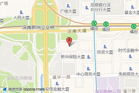 航天大厦周边交通位置图