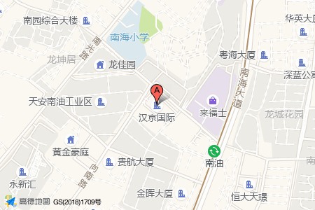 汉京国际周边交通位置图