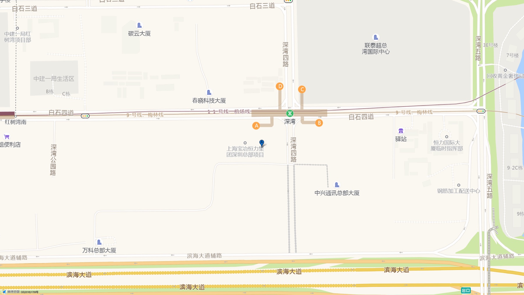恒力国际大厦周边交通位置图
