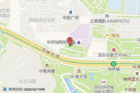 华侨城大厦周边交通位置图