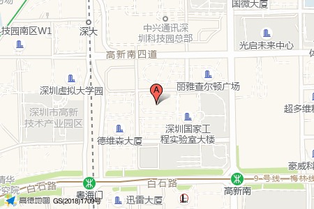 金证科技大厦周边交通位置图