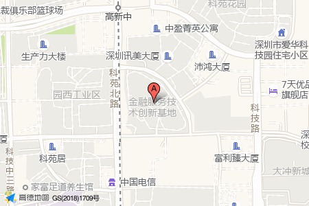科技园金融基地周边交通位置图