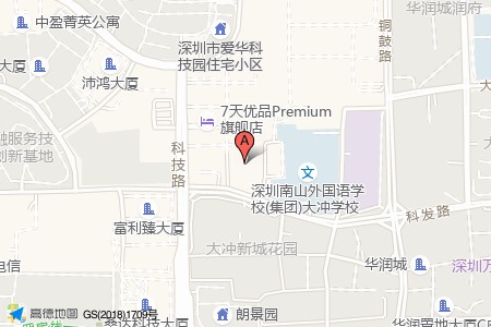 朗峰大厦周边交通位置图