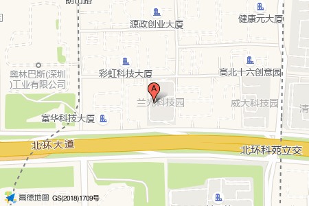 兰光科技大厦周边交通位置图