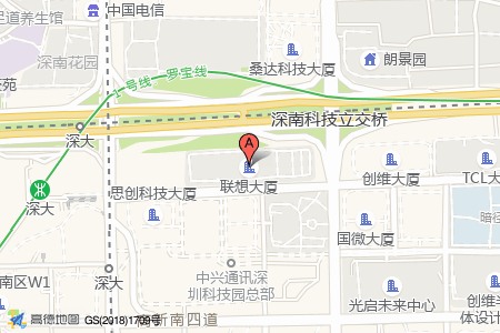 联想大厦周边交通位置图