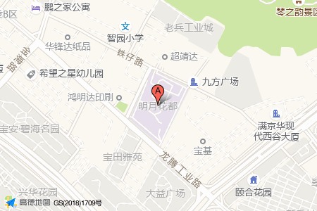 明月花都周边交通位置图