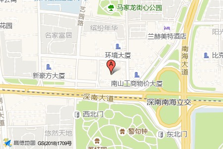 南山数字文化产业基地周边交通位置图